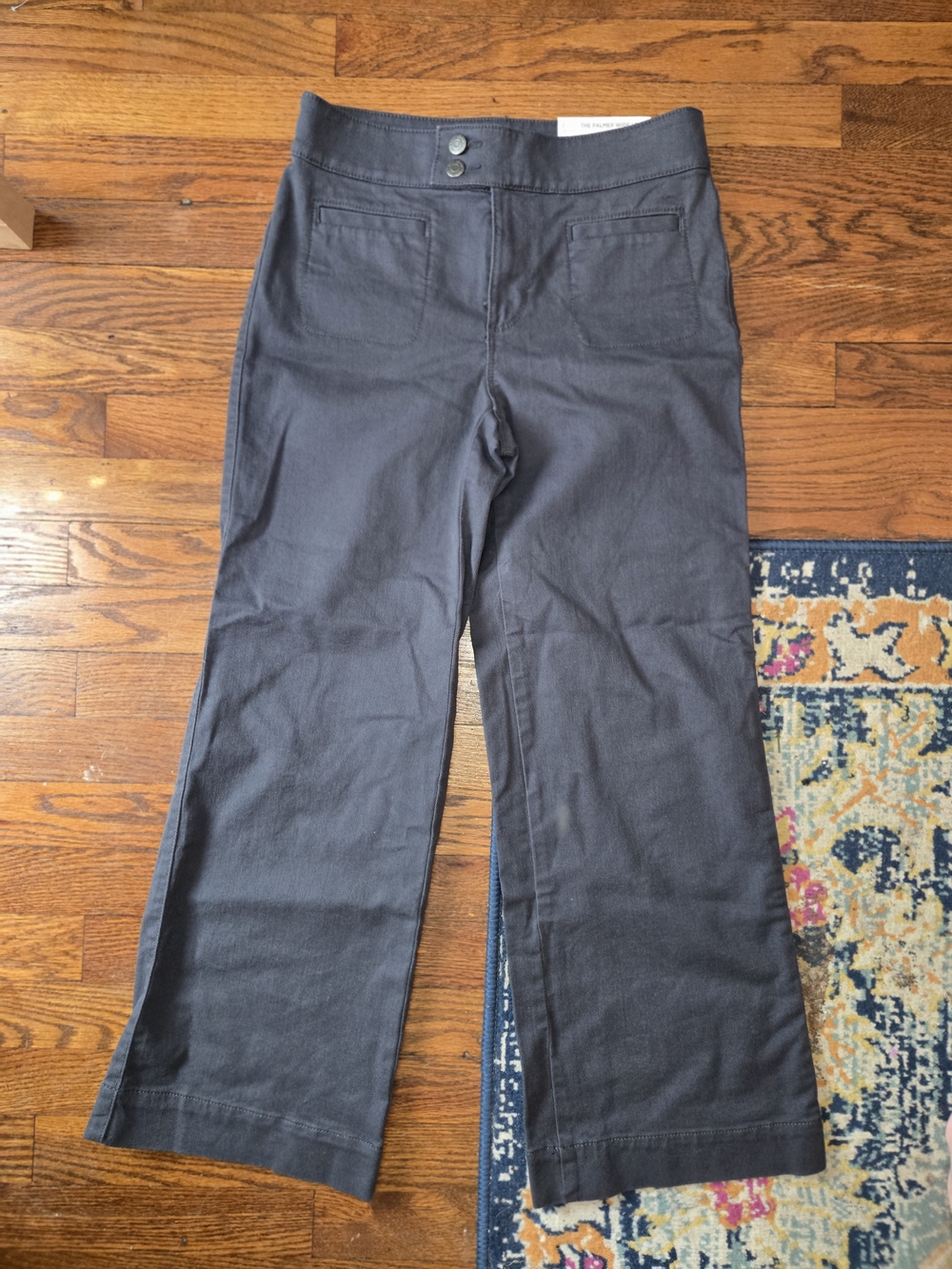 LOFT Charcoal Wide-Leg Women's Pants